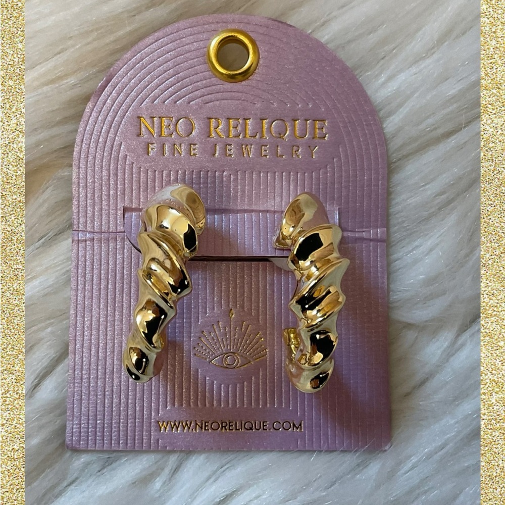 Neo Relique Hoop Earrings - New on Card